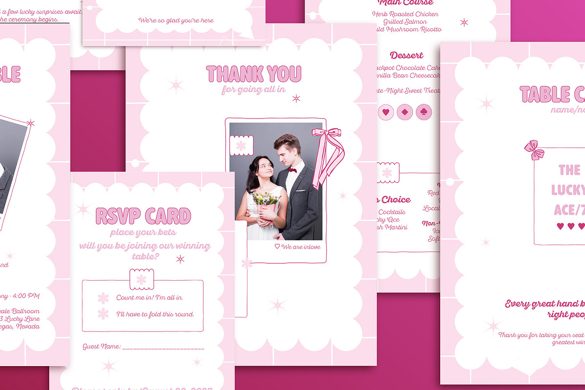 Love is a Gamble Wedding Package 07, an Invitation Template by Squirrel92 (Photo 4 of 6)