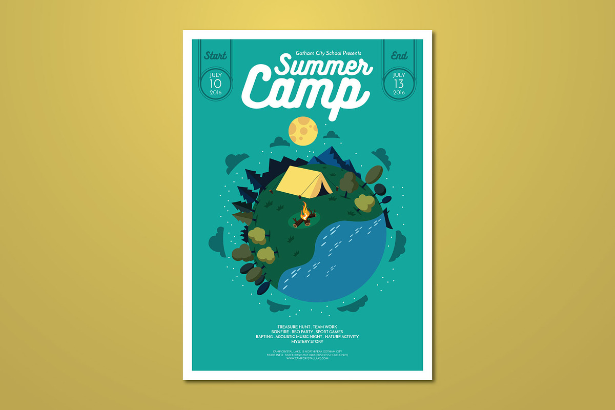 Summer Camp Flyer, a Flyer Template by ashenterprise (Photo 1 of 2)