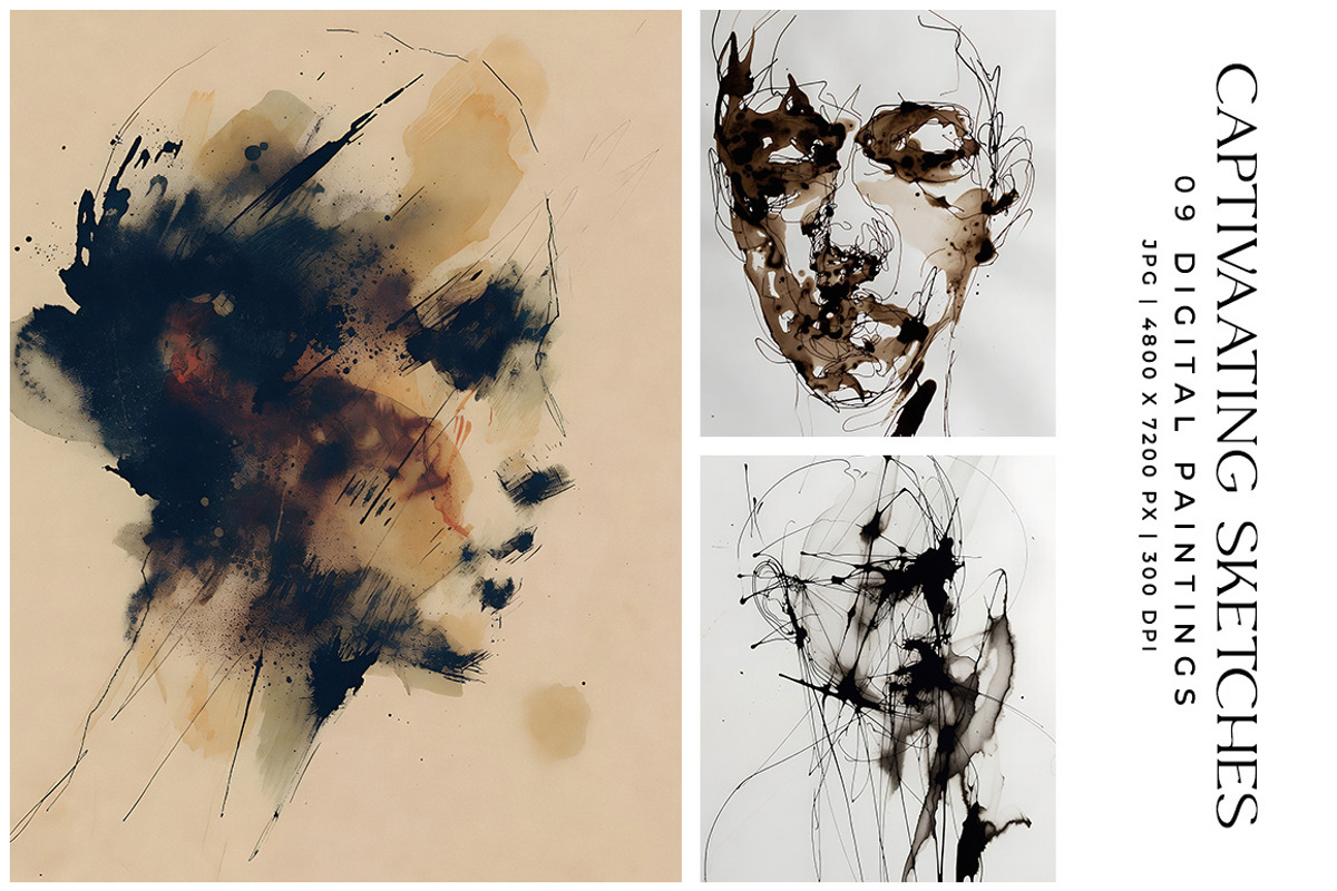 Captivating Sketches, a Decorative Illustration by Digital Art Creations (Photo 1 of 7)