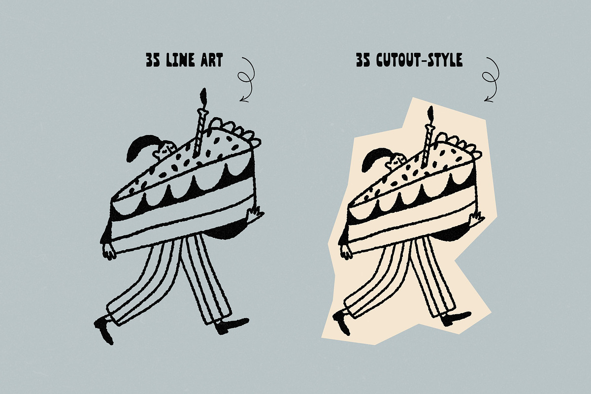 It’s Birthday: Festive Characters, a Person Illustration by Veyla (Photo 3 of 12)