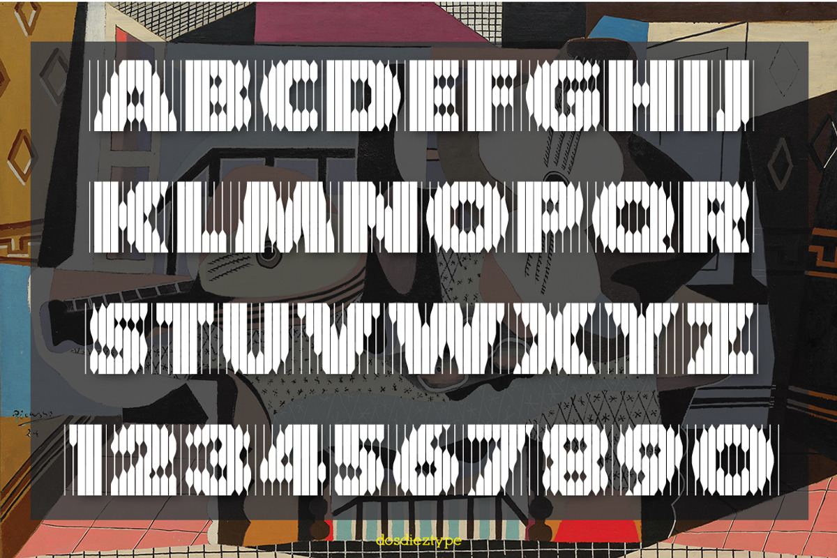 Mandolina Lined Font preview 2