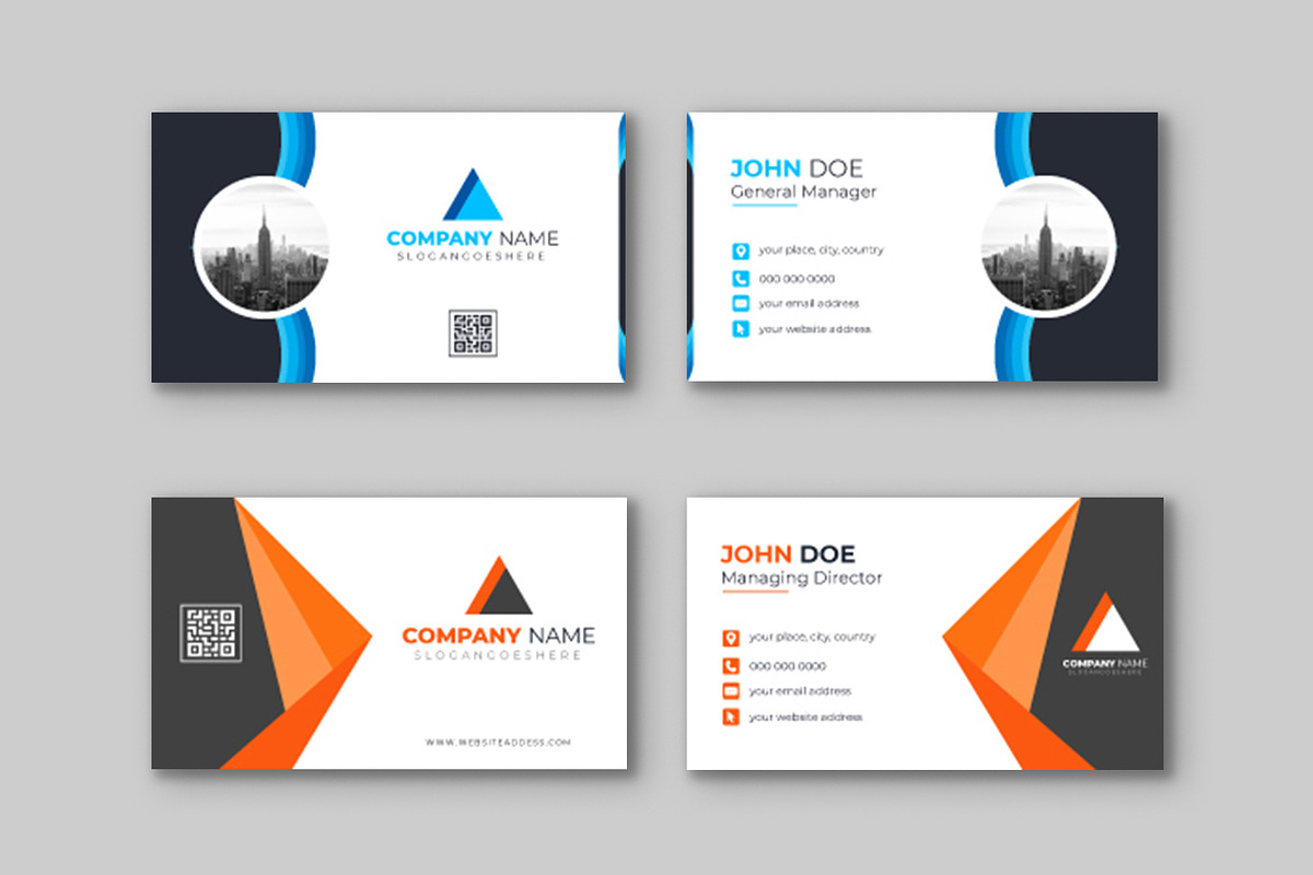Corporate Business Card Template, a Business Card Template by Designgrove