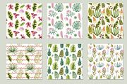 Watercolor Tropical Leaves & Flowers, an Illustration by babenkoirusa (Thumbnail 10 of 17)
