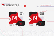 Breako - Futuristic Stencil Font, a Sans Serif Font by Drizy (Thumbnail 5 of 10)