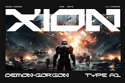 Xeonic - Futuristic Display Font, a Sans Serif Font by Pekotype (Thumbnail 5 of 12)