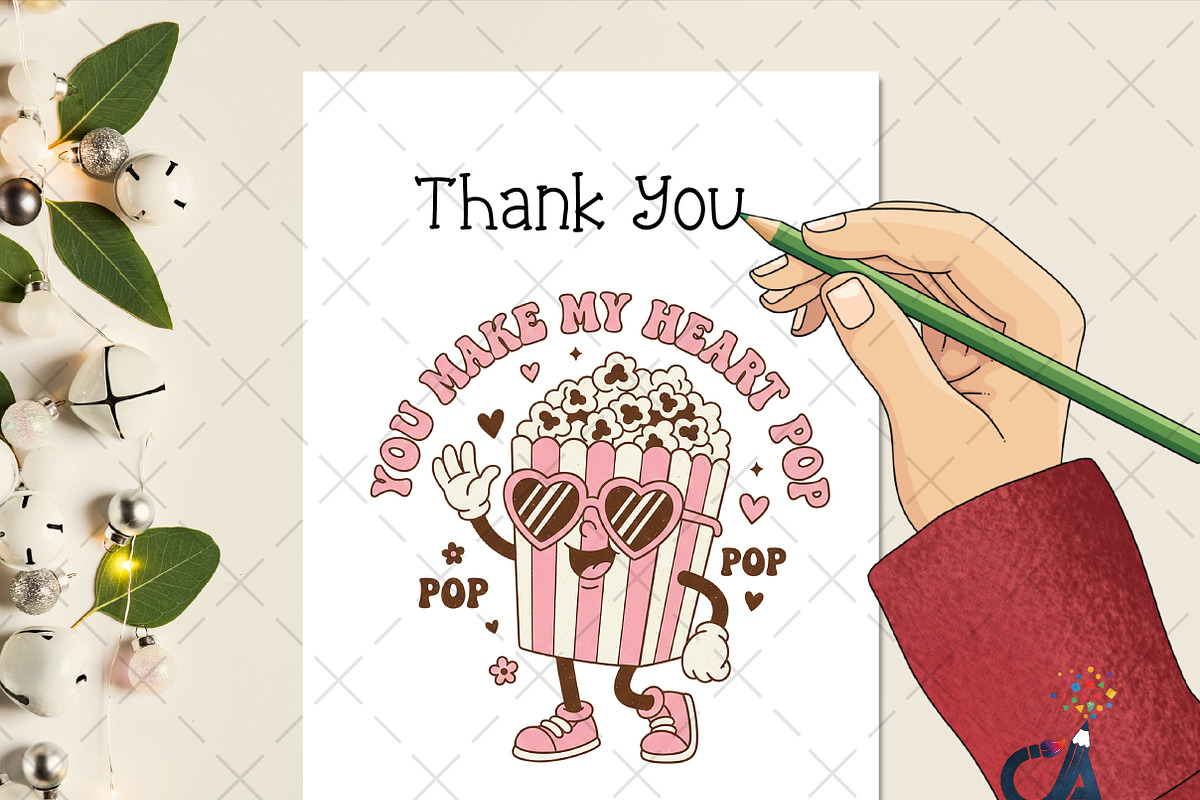 You Make My Heart Pop Design Png, an Illustration by Creative Art (Photo 2 of 6)