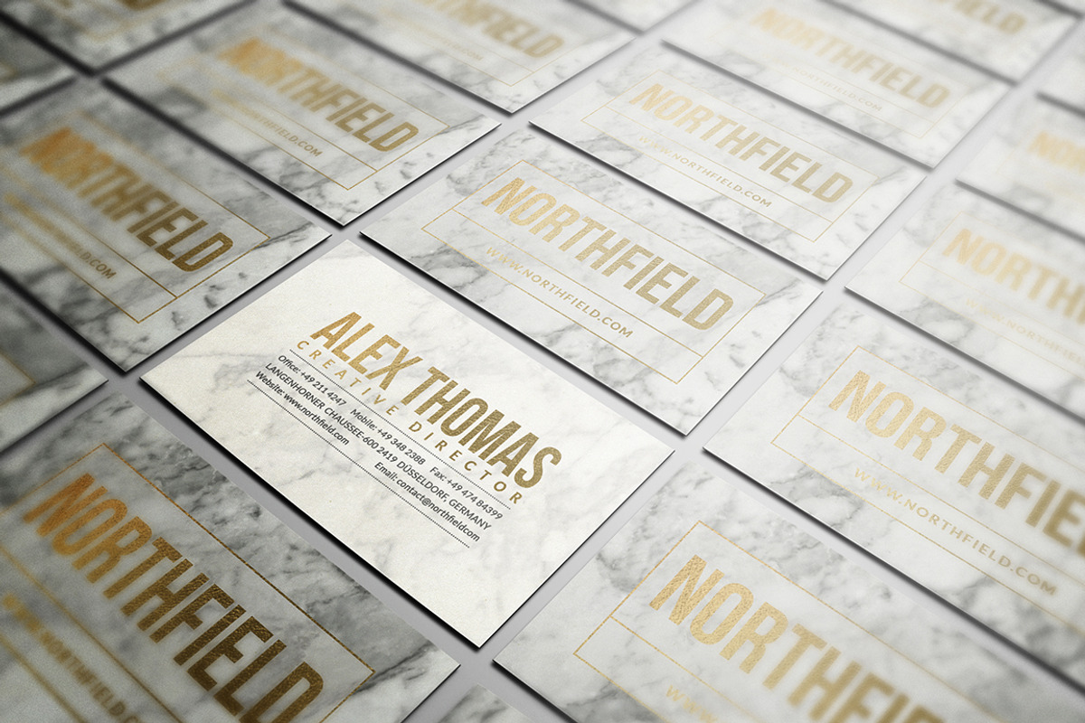 Marble Business Card, a Business Card Template by Marvel (Photo 5 of 6)