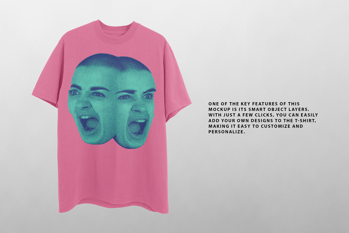 Realistic Floating T-shirt Mockup, a Shirt Mockup by Uncentrifuged Pressure (Photo 3 of 11)