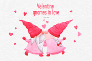 Valentine gnomes in love clipart, an Object Graphic by CreativeByLu (Thumbnail 1 of 7)