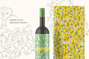 Modern Pre-Raphaelites patterns, a Pattern Graphic by Piñata (Thumbnail 7 of 15)
