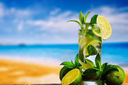 Cold Glass With Mojito Close Up Back preview 2
