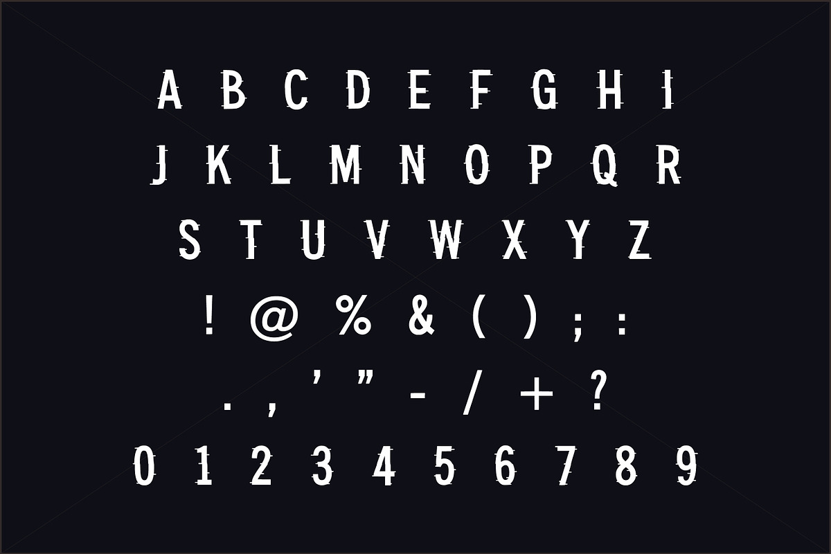 Glitch Noise, a Slab Serif Font by Limited.studio (Photo 6 of 6)