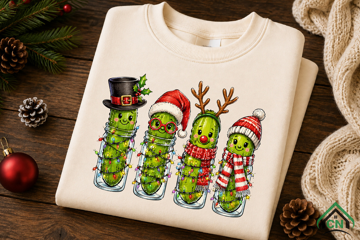 Funny Christmas Pickle Png, a Seasonal Illustration by Craft Nest (Photo 5 of 5)