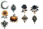 Elven Gothic Emblems CLIPART, an Illustration by Designworld (Thumbnail 3 of 3)