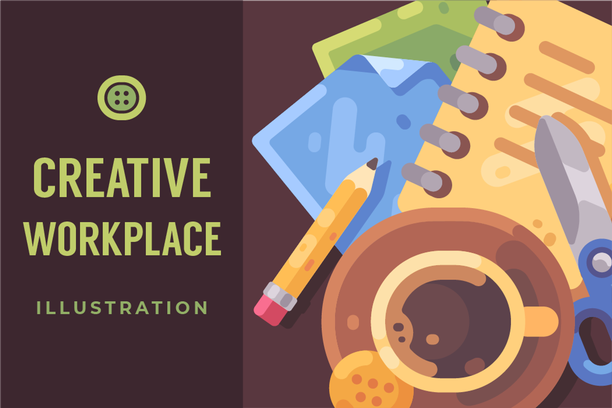 Creative workplace, a Work Illustration by Ivan Dubovik (Photo 1 of 2)