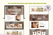 Esthetician Website Template, a Squarespace Template by Template Twist Shop (Thumbnail 9 of 10)