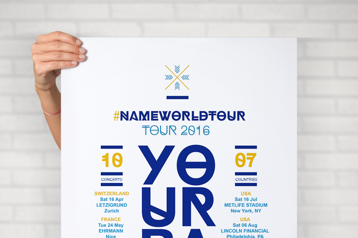 Band Tour Poster, a Flyer Template by So Fat! Design
