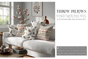 Throw Pillows Mockups