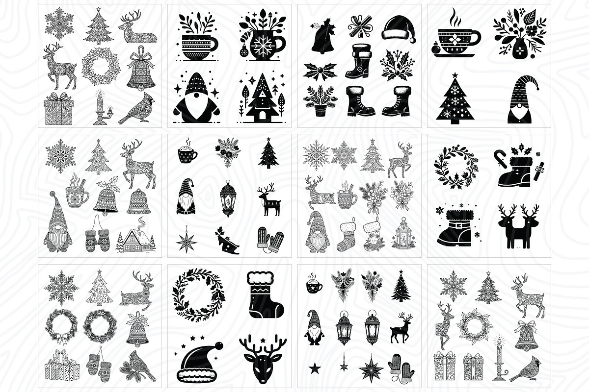 1100 Christmas winter EPS collection, a Decorative Illustration by Sofia's Fashion (Photo 6 of 9)
