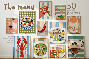The Menu 50 Food & Drink posters