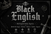 Black English, a Blackletter Font by Wow Magic (Thumbnail 1 of 4)