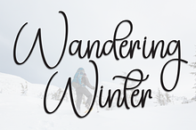 Wandering Winter | Script Font