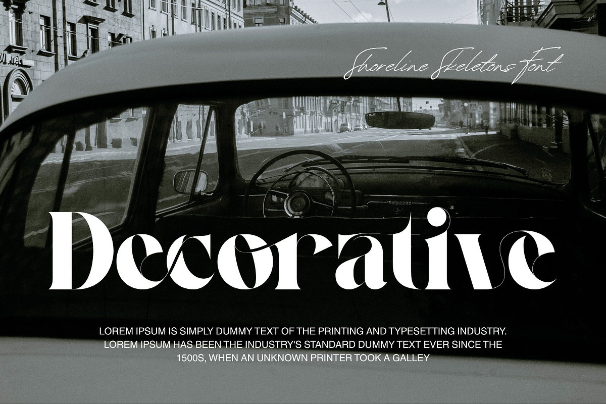 Shoreline Skeletons - ligatures Font, a Serif Font by 177Studio (Photo 6 of 8)