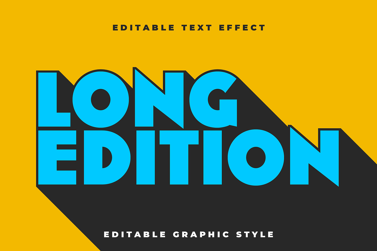Bold Long Projection Text Effect, a Templates & Theme by studiogstock (Photo 2 of 3)
