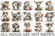 Whimsical Summer Woodland Animals, a Seasonal Illustration by Canvas Craft (Thumbnail 4 of 7)