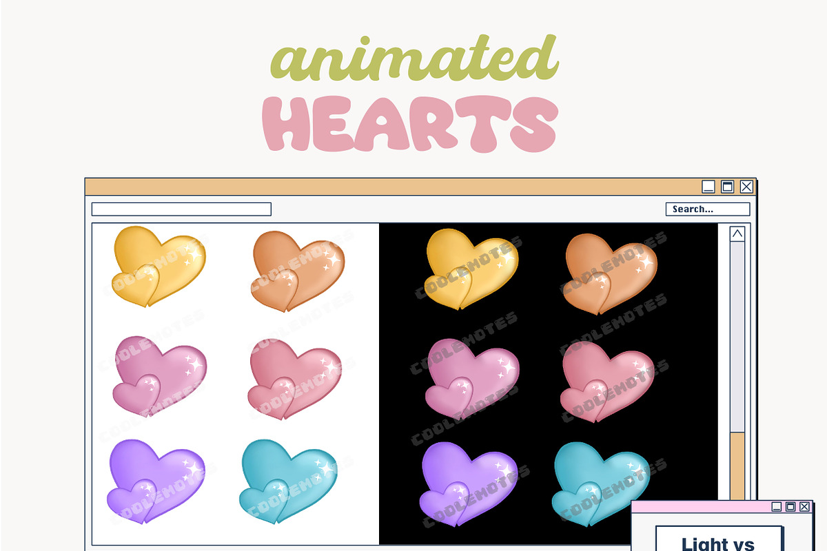 Animated Hearts Gif Twitch Discord, a Background Graphic by ArtPrintBabe (Photo 2 of 4)