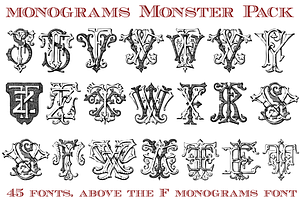 Monster Pack Over 4000 Monograms