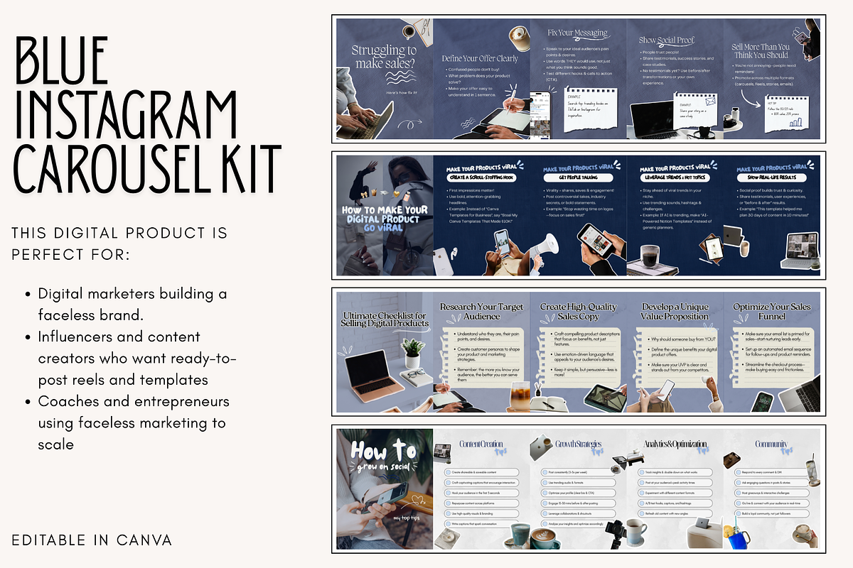 Instagram Carousel Post Templates preview 3