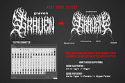 Graven Death Metal Font, a Blackletter Font by Fonday Studio (Thumbnail 10 of 11)