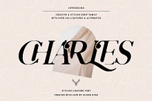Charles - Ligature Serif Font Family