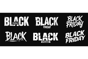 logos black friday. logo sale, an Object Illustration by Stock-Smart-Start