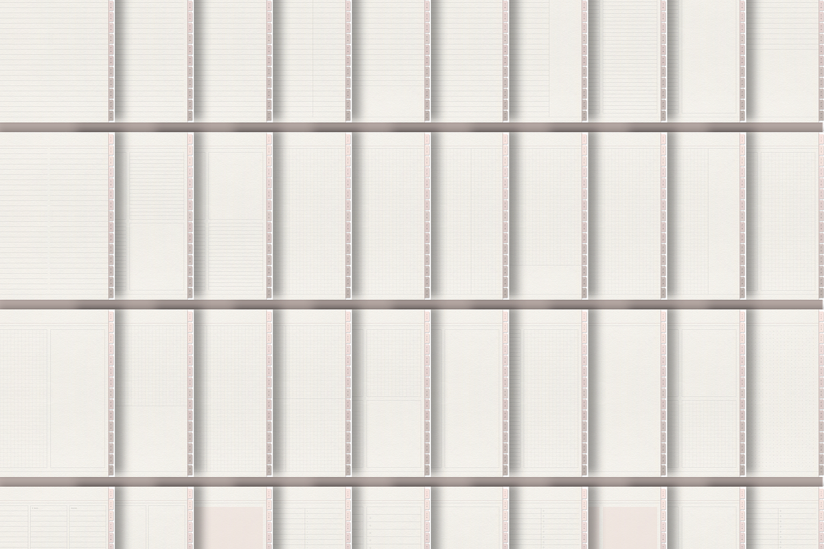 Digital Rose Paper Texture Notebook, a Stationery Template by MainichiDesign (Photo 6 of 8)