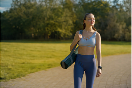 Portrait of beautiful athletic girl, a Sports & Recreation Photo by HalfPoint