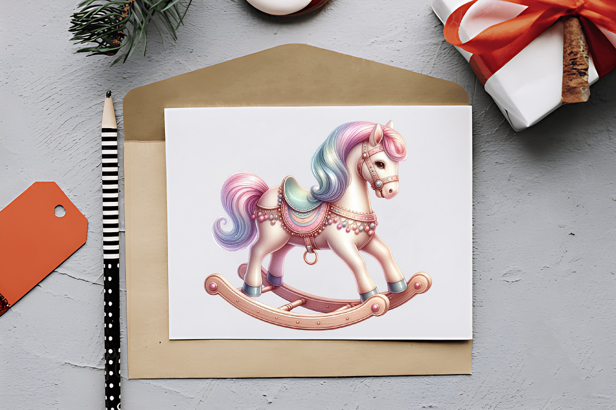 Pastel Antique Christmas Clipart, an Illustration by RobertsArt (Photo 2 of 7)