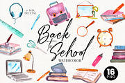 School Supplies, Back to School, an Object Graphic by Mia Digital (Thumbnail 1 of 3)