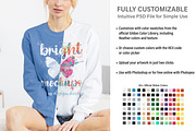 Gildan 18000 Sweatshirt Mock Up, a Print Template by BrightMockups (Thumbnail 2 of 3)