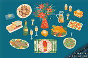 Merry Christmas! Vector collection, a Decorative Illustration by Nadia Grapes (Thumbnail 8 of 11)