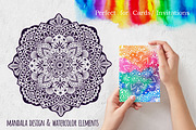 Mandalas and Watercolor Textures, a Healthcare Illustration by Markovka (Thumbnail 2 of 6)