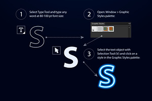 AI CS5 Graphic Styles Neon