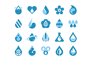 Water Drops. 20 Logo Templates., a Templates & Theme by Youhhou (Thumbnail 3 of 4)