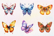 Halloween Butterfly Garden Clipart, an Illustration by CreationArt (Thumbnail 2 of 9)