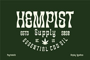 HEMPIST - Psychedelic Typeface, a Sans Serif Font by Havinkpen (Thumbnail 1 of 8)