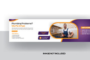 Plumbing social media banner, a Social Media Template by graphics city (Thumbnail 2 of 2)