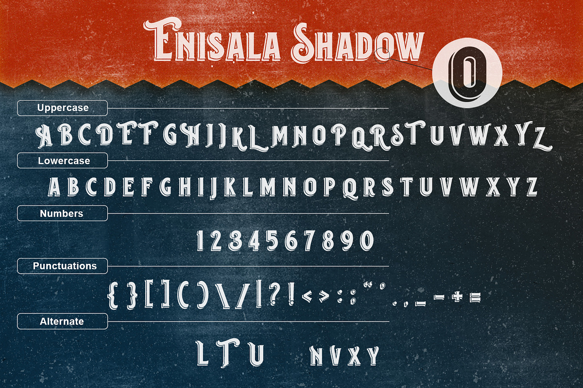 Enisala Font Family preview 3