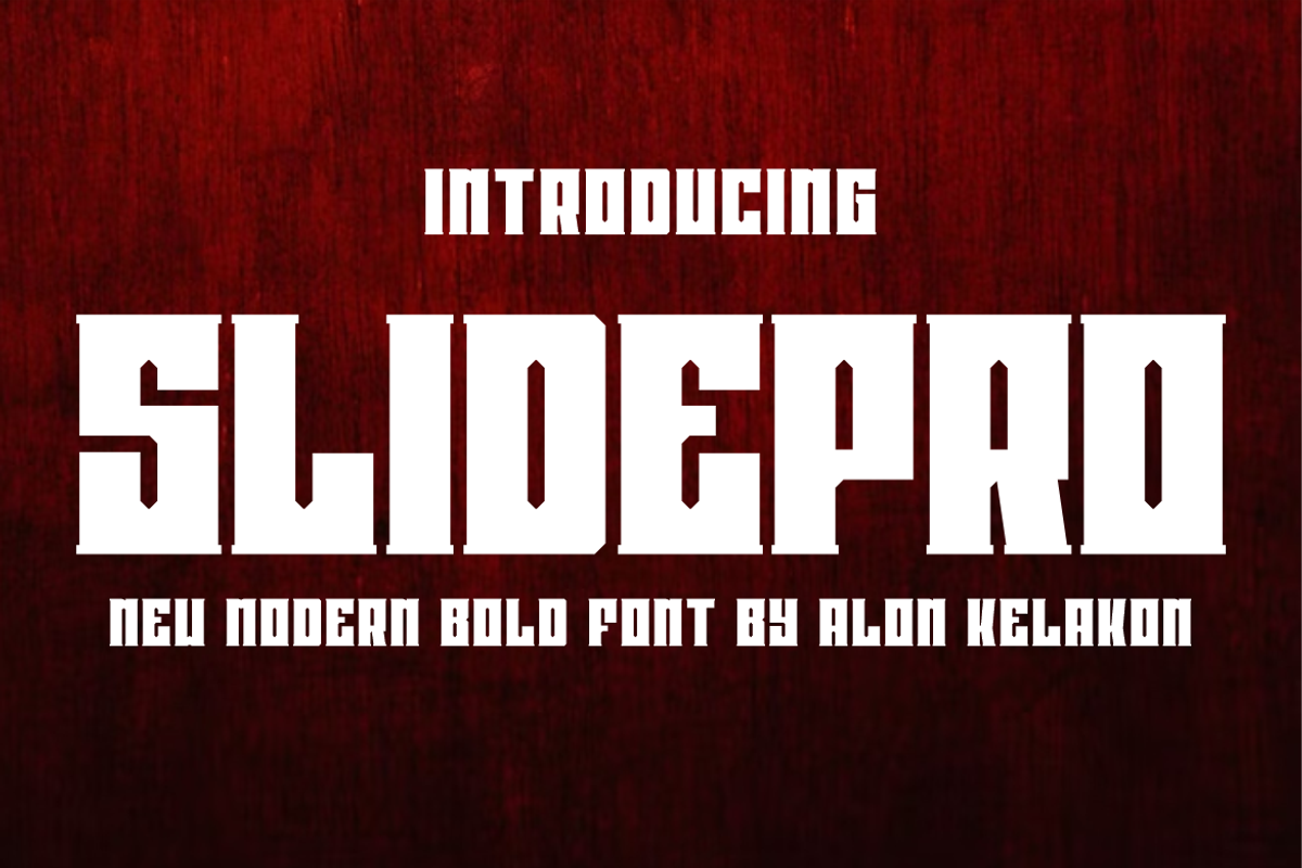 Slidepro, a Serif Font by alon kelakon (Photo 1 of 5)