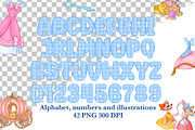 Alphabet and number princess style, an Object Graphic by LoLoArt (Thumbnail 2 of 3)